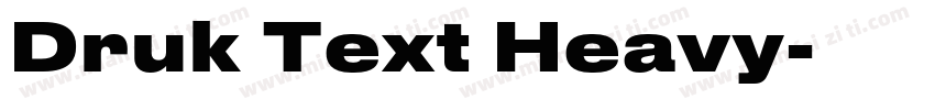 Druk Text Heavy字体转换
